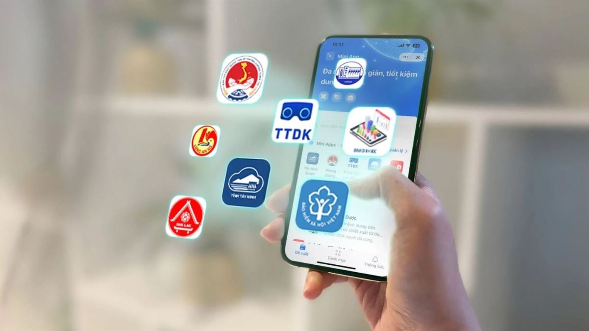 Minh họa giao diện Zalo Mini App tích hợp trên điện thoại