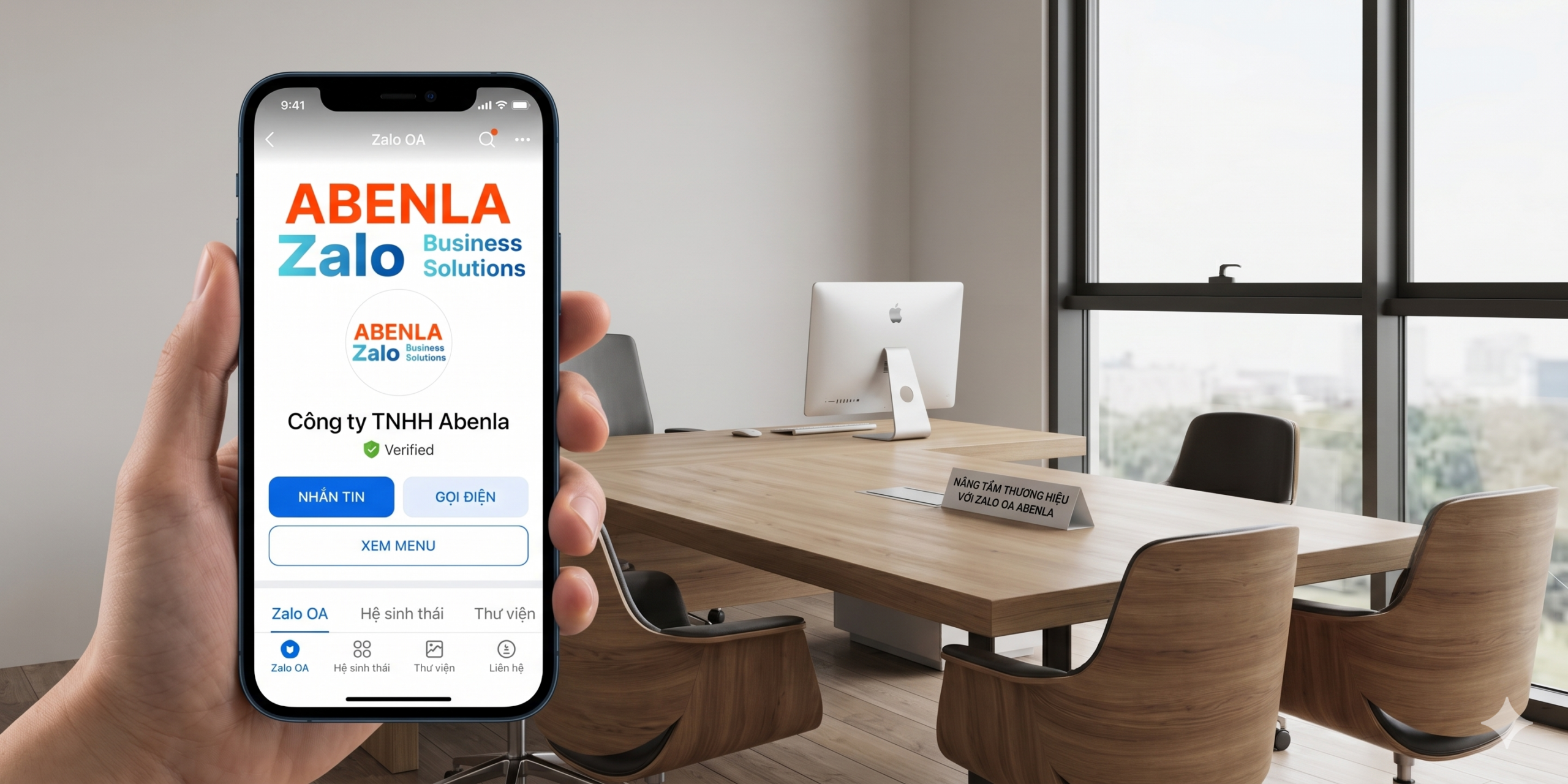 Giao diện Zalo OA cho doanh nghiệp