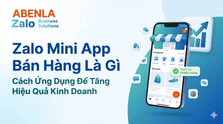 Zalo miniapp bán hàng
