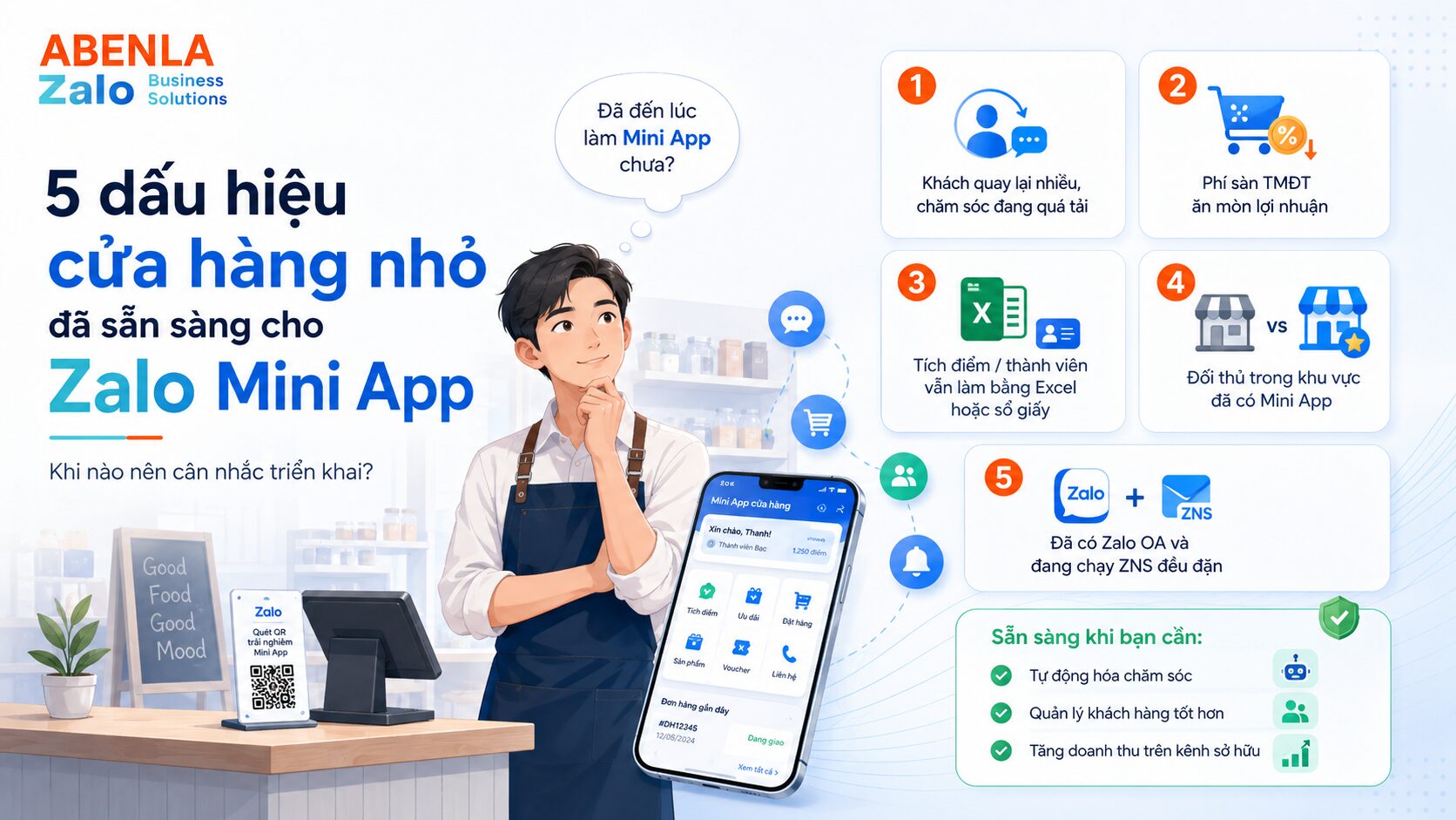 5 dấu hiệu cửa hàng nhỏ nên làm Zalo Mini App