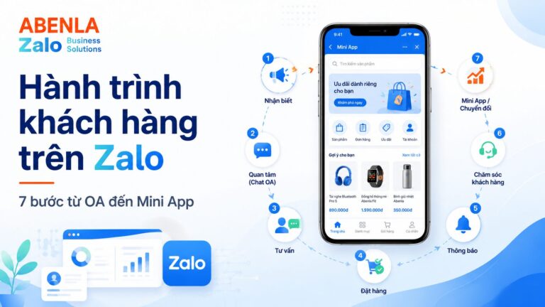 hành trình khách hàng trên zalo