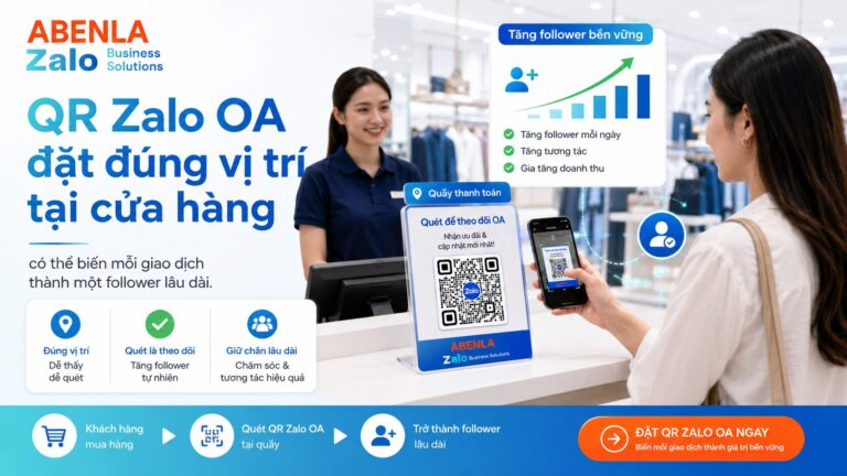 Biến khách ghé cửa hàng thành follower trên Zalo: 7 bước xây tài sản khách hàng dài hạn cho chủ shop QR zalo