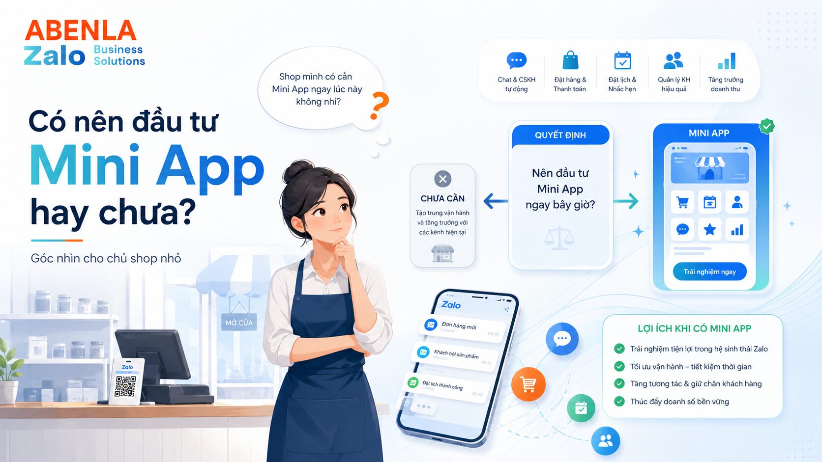 Zalo Mini App cho cửa hàng nhỏ