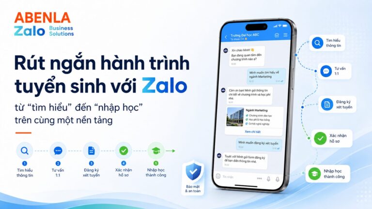 Hành trình tuyển sinh qua zalo