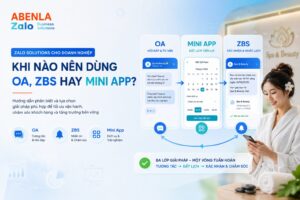 Sử dụng zalo doanh nghiệp để hiệu quả