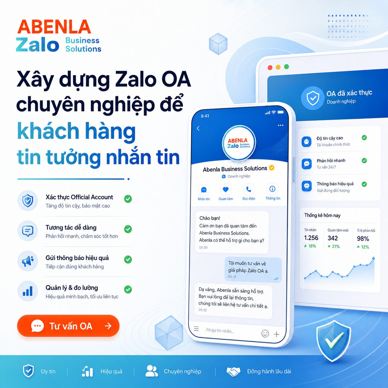 Xây dựng Zalo OA chuyên nghiệp để khách hàng tin tưởng nhắn tin