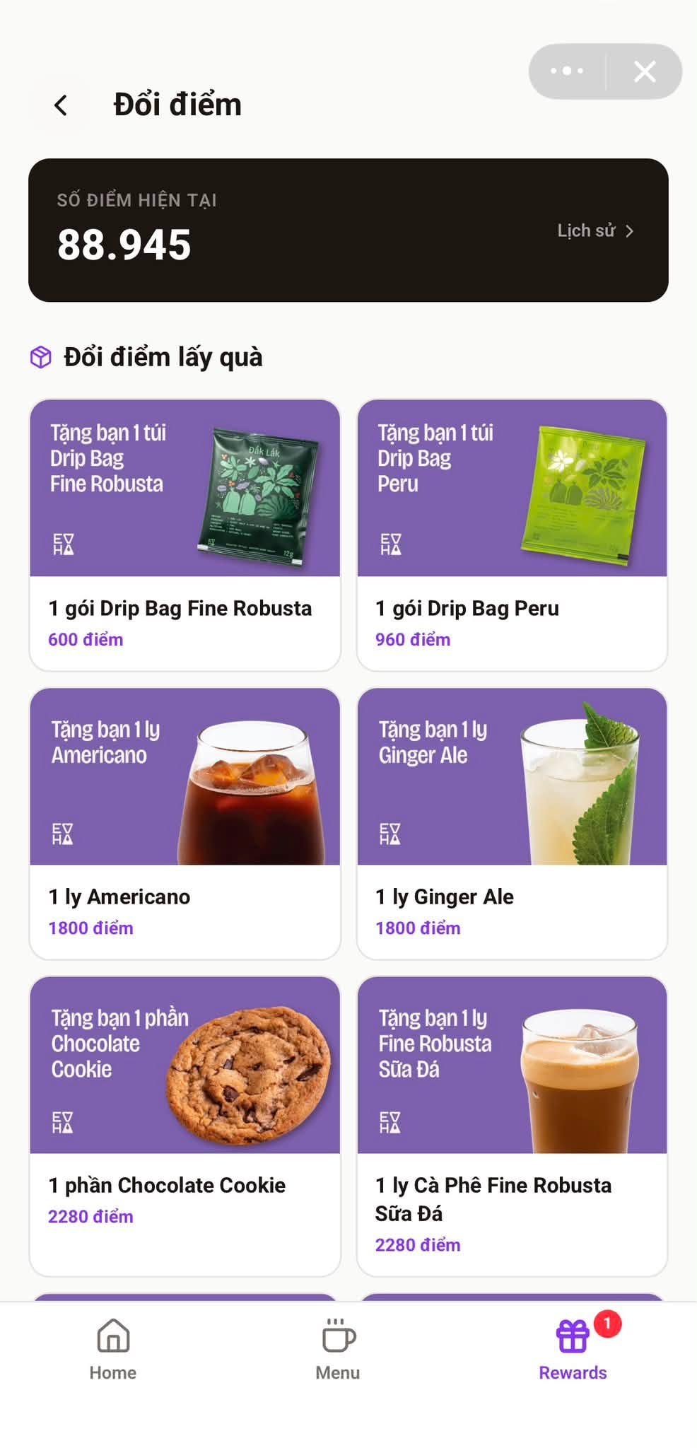 Chương trình thẻ thành viên Every Half trên Zalo Mini App