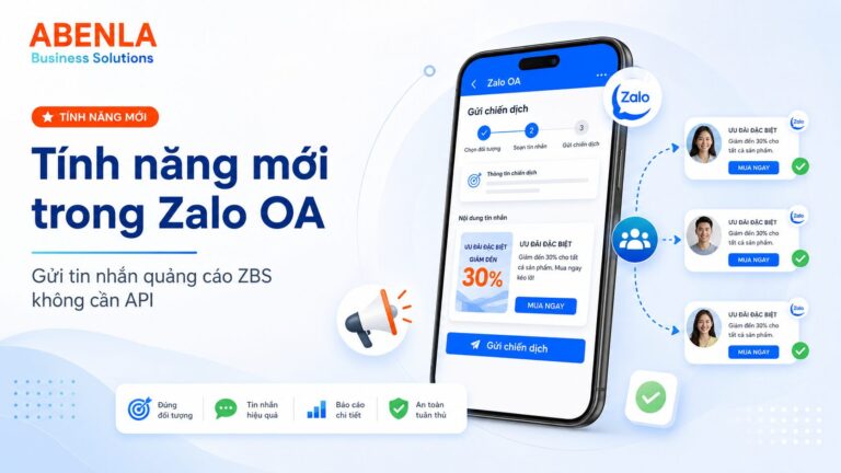 Tính năng gửi ZBS trong zalo OA