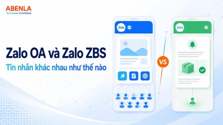 Tin nhắn Zalo OA và tin nhắn ZBS khác nhau thế nào? zalo OA vs zalo ZBS