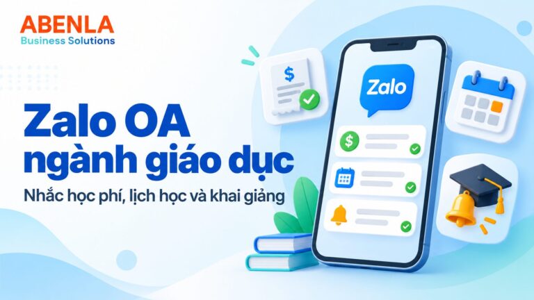 Nhắc học phí, lịch học và khai giảng qua Zalo Zalo OA giáo dục